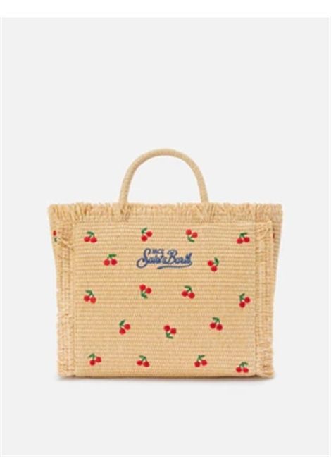 Borsa Media In paglia SAINT BARTH | COL0017 COLETTE STRAW N00345L CHERRY 41 EMB